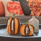 Artificial Rugby-shaped Resin Pumpkins Thankful Decor