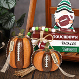 Artificial Rugby-shaped Resin Pumpkins Thankful Decor