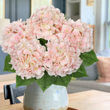Light Pink Hydrangea Artificial Flowers Large Artificial Hydrangeas Silk Flowers for Home
