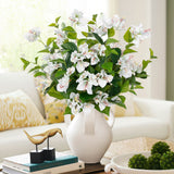White Artificial Bougainvillea Flowers Bouquets with Long Stem