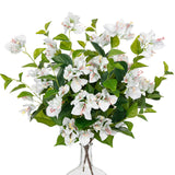 White Artificial Bougainvillea Flowers Bouquets with Long Stem