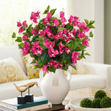 Red Artificial Bougainvillea Flowers Bouquets with Long Stem