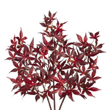 30'' Artificial Maple Leaves Branches Fall Leaves Stems Plants - 3pcs