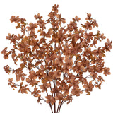 33.5" Artificial Fall Red Leaves Stems Branches