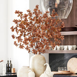 33.5" Artificial Fall Red Leaves Stems Branches