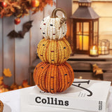 Fall Stacked Resin Corn Pumpkin Decoration – 10.6"