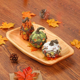 Halloween Fall Resin Carved Pumpkin Decor
