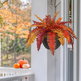 Fall Artificial Boston Fern Hanging Baskets Plant Potted