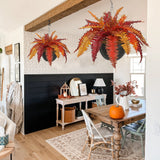 Fall Artificial Boston Fern Hanging Baskets Plant Potted