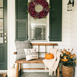 24“ Fall Artificial Wine Hydrangea Wreath  for Front Door
