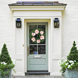 24" Artificial Pink Magnolia Wreath
