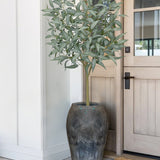 Artificial Eucalyptus Tree Faux Plant Potted in White Pot – 5FT