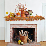 Artificial Eucalyptus Leaves Garland Fall Decor for Home - Yellow