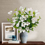 White Artificial Bougainvillea Flowers Bouquets with Long Stem