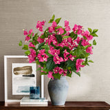 Red Artificial Bougainvillea Flowers Bouquets with Long Stem