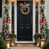 Christmas Garland Ornaments with Bows & Balls Decor
