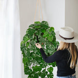 Artificial Hanging Monstera Leaves Vines Plants Fake Potted Plants with Hook