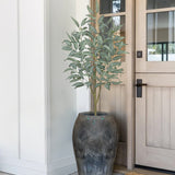 Artificial Eucalyptus Tree Faux Plant Potted in White Pot – 4FT