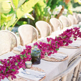 Red Artificial Bougainvillea Flower Garland Silk Floral Vine - 6ft