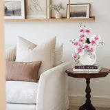 Pink Artificial Orchid Flowers Arrangement Potted with White Pot - 15.7"