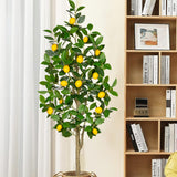 Large Artificial Lemon Tree Floor Plant Potted for Home Decor- 4ft