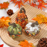 Halloween Fall Resin Carved Pumpkin Decor