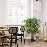 4ft Artificial Bamboo Silk Tree Large Fake Floor Plants Potted - 2pcs