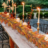 Artificial Eucalyptus Leaves Garland Fall Decor for Home - Yellow