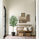 5ft Artificial Olive Tree Tall Fake Floor Potted Plants in Pot for Home Decor