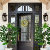 4.5FT Artificial Monstera Plant Fake Tropical Palm Plants Trees