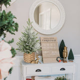 Artifical Christmas Snow Frosted Fir Tree Tabletop Decor
