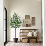 6ft Artificial Olive Tree Tall Fake Floor Potted Plants in Pot for Home Decor