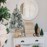 Artifical Snow Frosted Christmas Tree for Home Decor - 24“