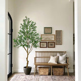 7ft Artificial Olive Tree Tall Fake Floor Potted Plants in Pot for Home Decor