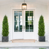 4ft Artificial Cedar Trees Fake Shrubs Cypress Trees for Outdoor Decor