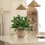 29.1" Artificial Magnolia Leaves Greenery Branches Stems - 3pcs