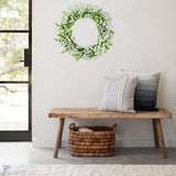 Artificial White Lily of The Valley Flower Greenery Wreaths - 16"