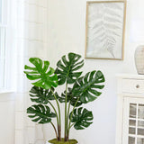 3FT Artificial Monstera Plant Fake Tropical Palm Plants Trees - 2pcs