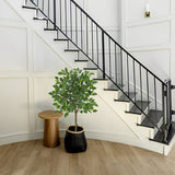 3ft Artificial Ficus Silk Tree Fake Plant Potted for Home Decor (Green)