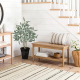 Artificial Eucalyptus Tree Faux Plant Potted in White Pot – 3FT