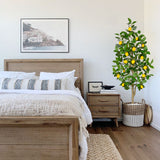 Large Artificial Lemon Tree Floor Plant Potted for Home Decor- 4ft