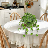Artificial Hanging Pothos Vine Leaves Ivy Plants Potted in Black Pot