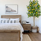 Large Artificial Lemon Tree Floor Plant Potted for Home Decor- 5ft