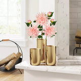 Pink Artificial Silk Dahlia Flowers with 6.1" Blooms for Home Decor
