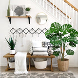 4ft Artificial Monstera Plant Fake Palm Tropical Plant Potted - 26 Leaves