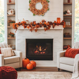 24“ Fall Artificial Brown Hydrangea Wreath for Front Door