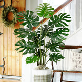 4.5FT Artificial Monstera Plant Fake Tropical Palm Plants Trees
