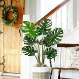3FT Artificial Monstera Plant Fake Tropical Palm Plants Trees - 2pcs