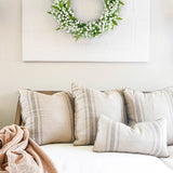 Artificial White Lily of The Valley Flower Greenery Wreaths - 16"