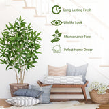 Artificial Eucalyptus Tree Fake Plant Potted for Home - 5ft